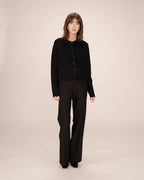 Cardigan Boutonne Noir Sailor