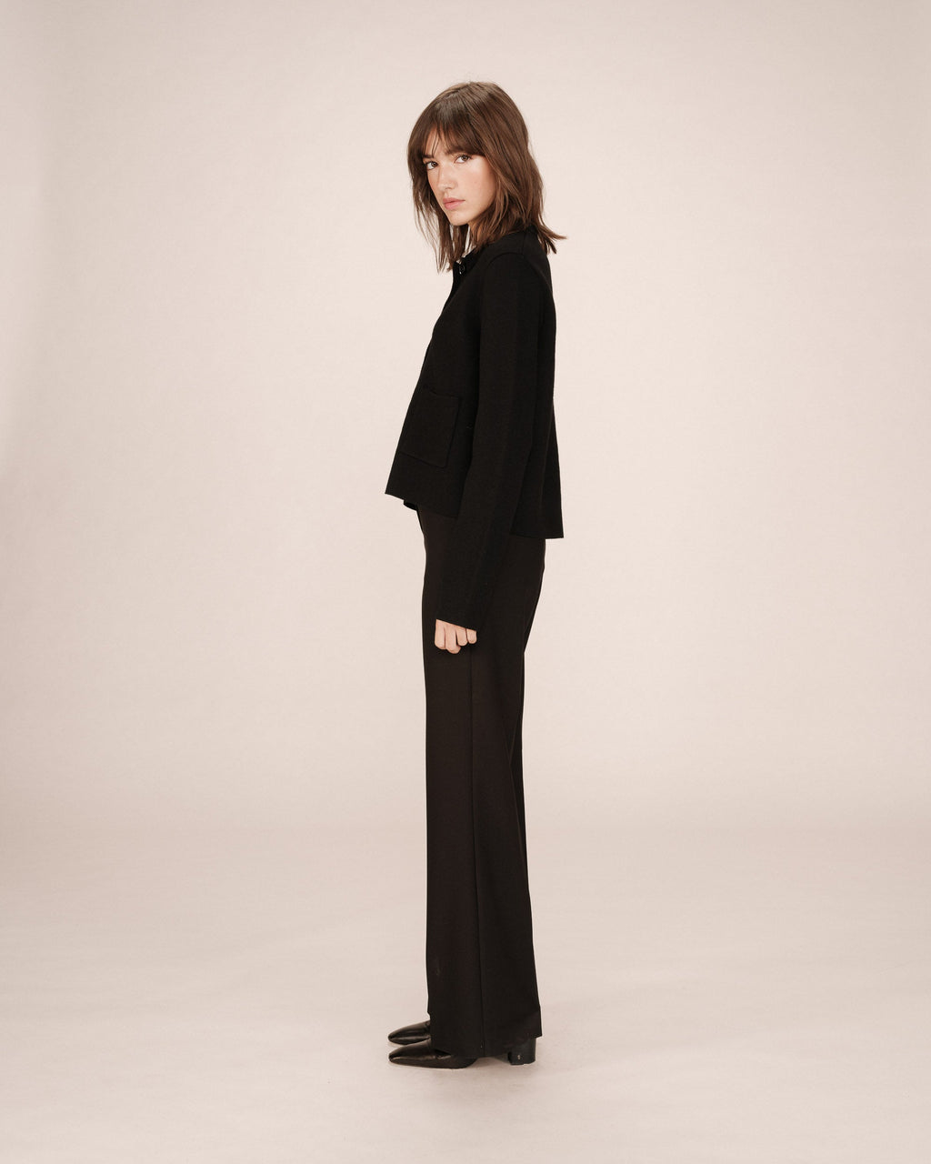 Cardigan Boutonne Noir Sailor