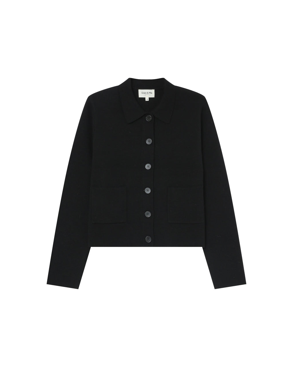 Cardigan Boutonne Noir Sailor