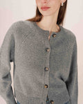 Buttoned Grey Cardigan Sanders