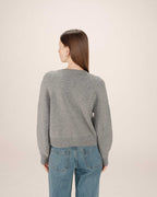 Buttoned Grey Cardigan Sanders