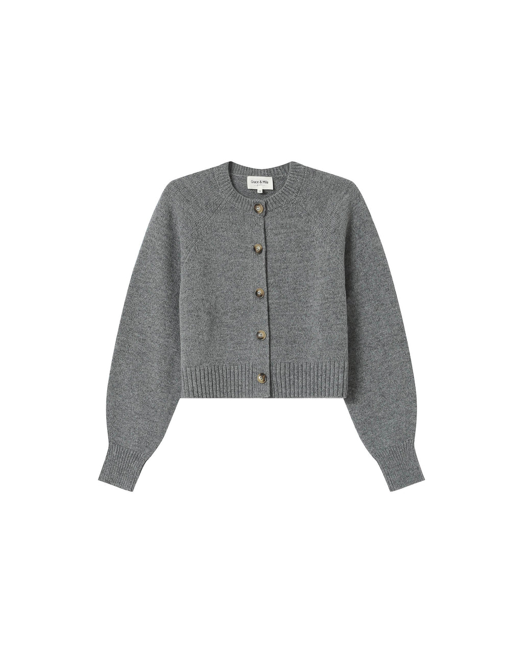 Buttoned Grey Cardigan Sanders