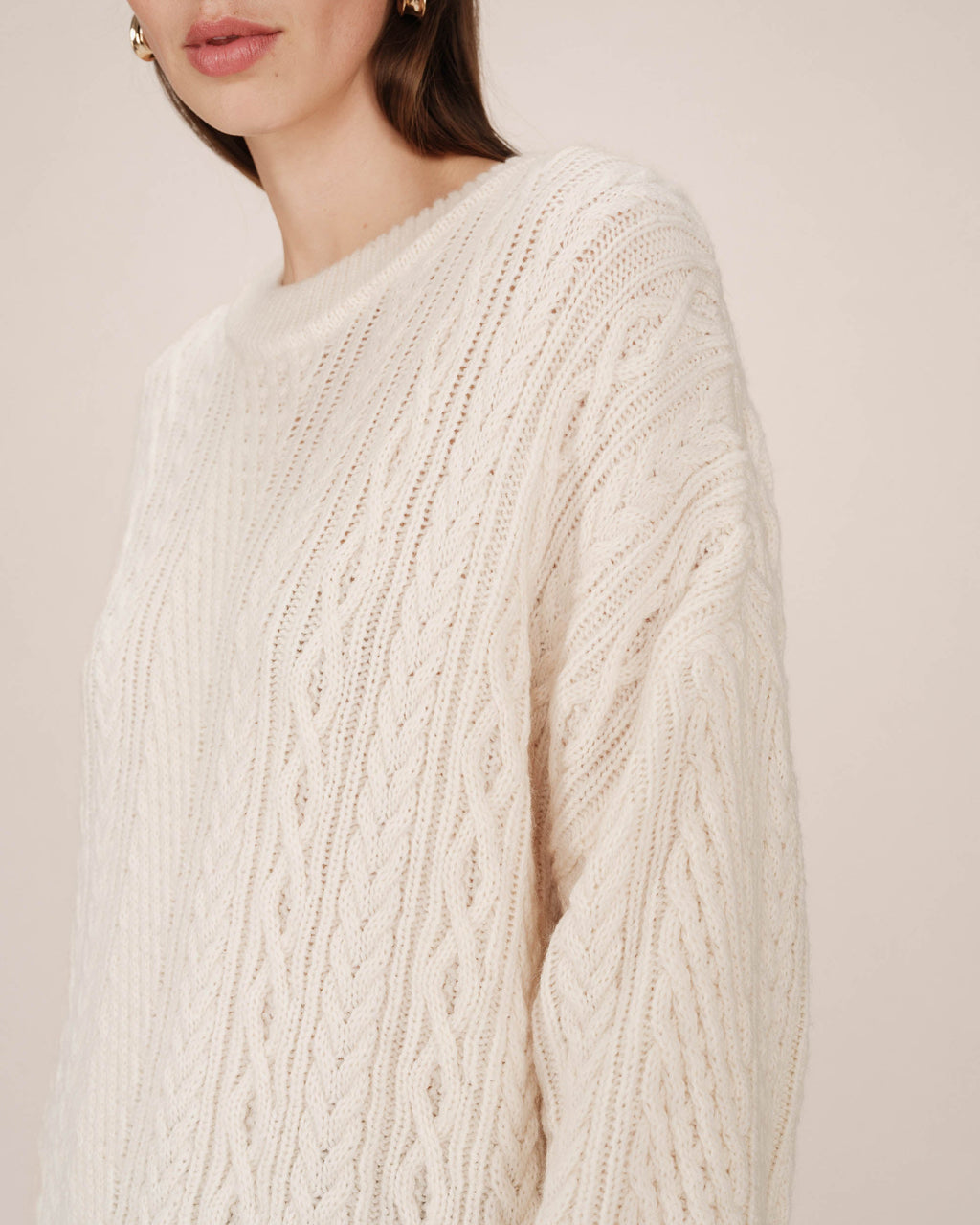 Pull Oversize Ecru Saverio