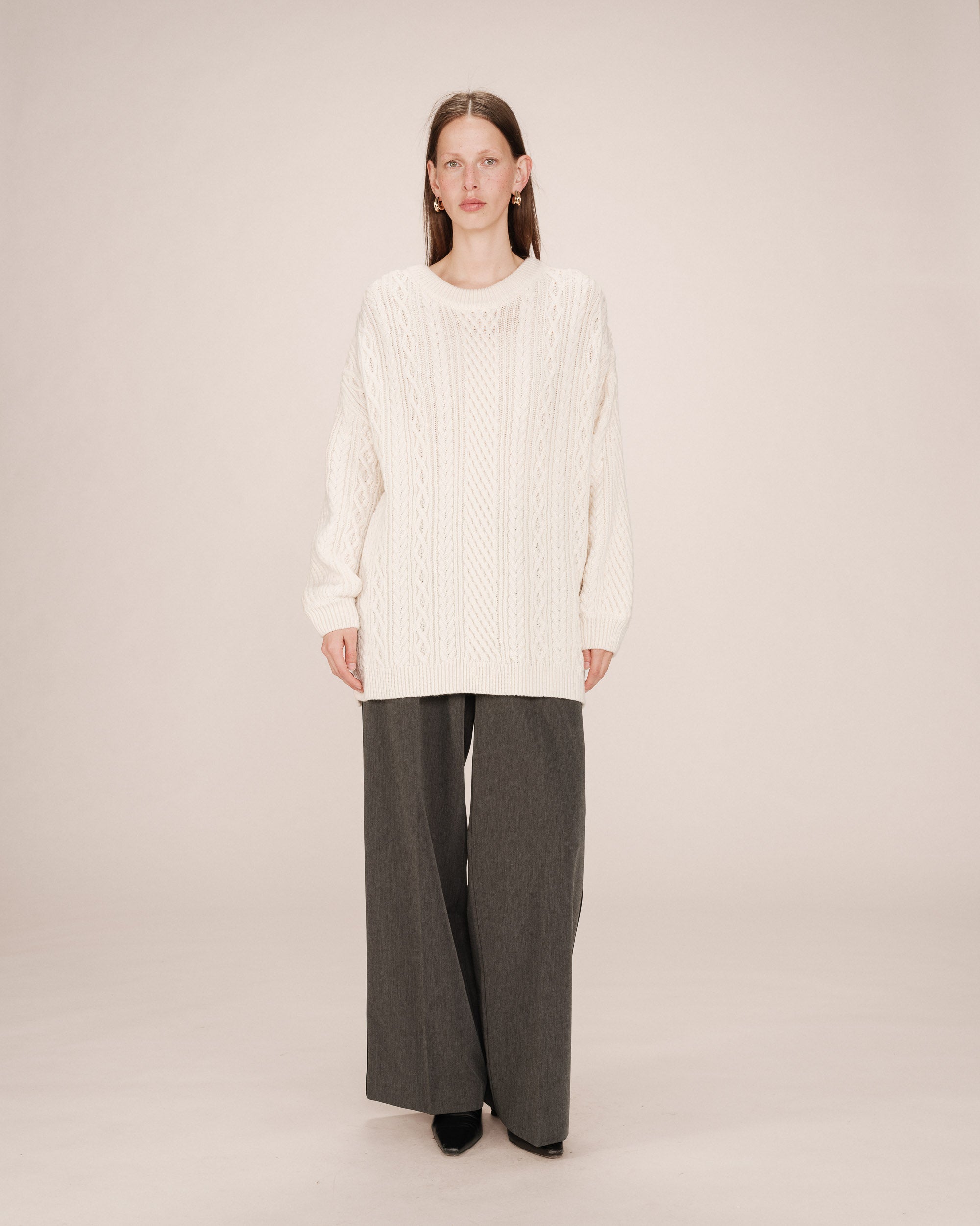 Pull Oversize Ecru Saverio