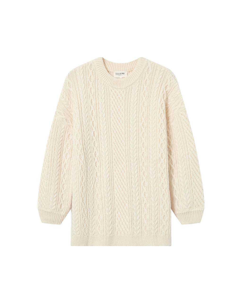 Pull Oversize Ecru Saverio