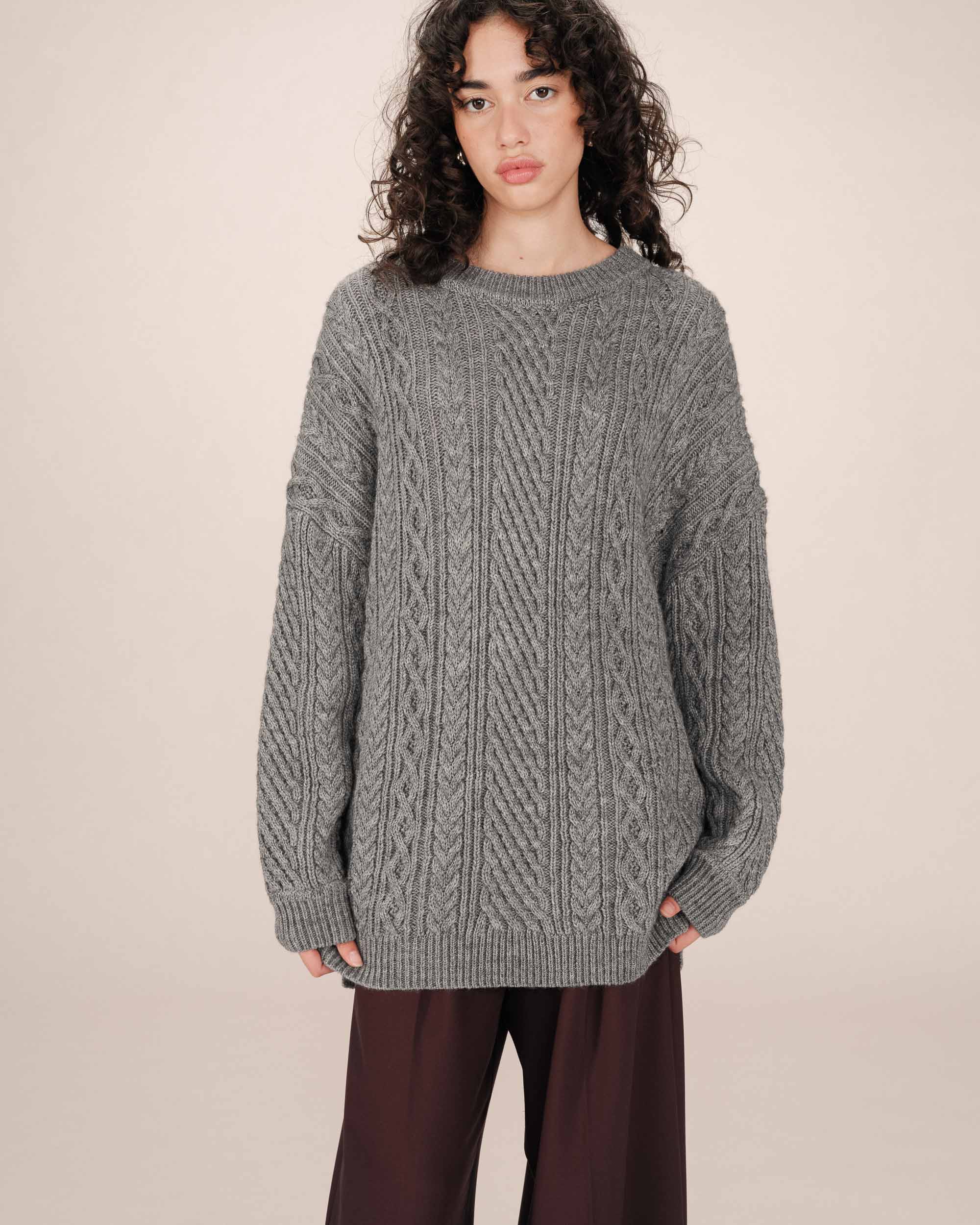 Pull Oversize Gris Saverio