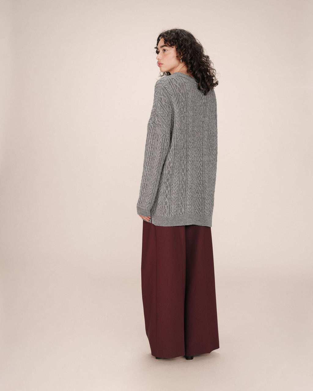 Pull Oversize Gris Saverio