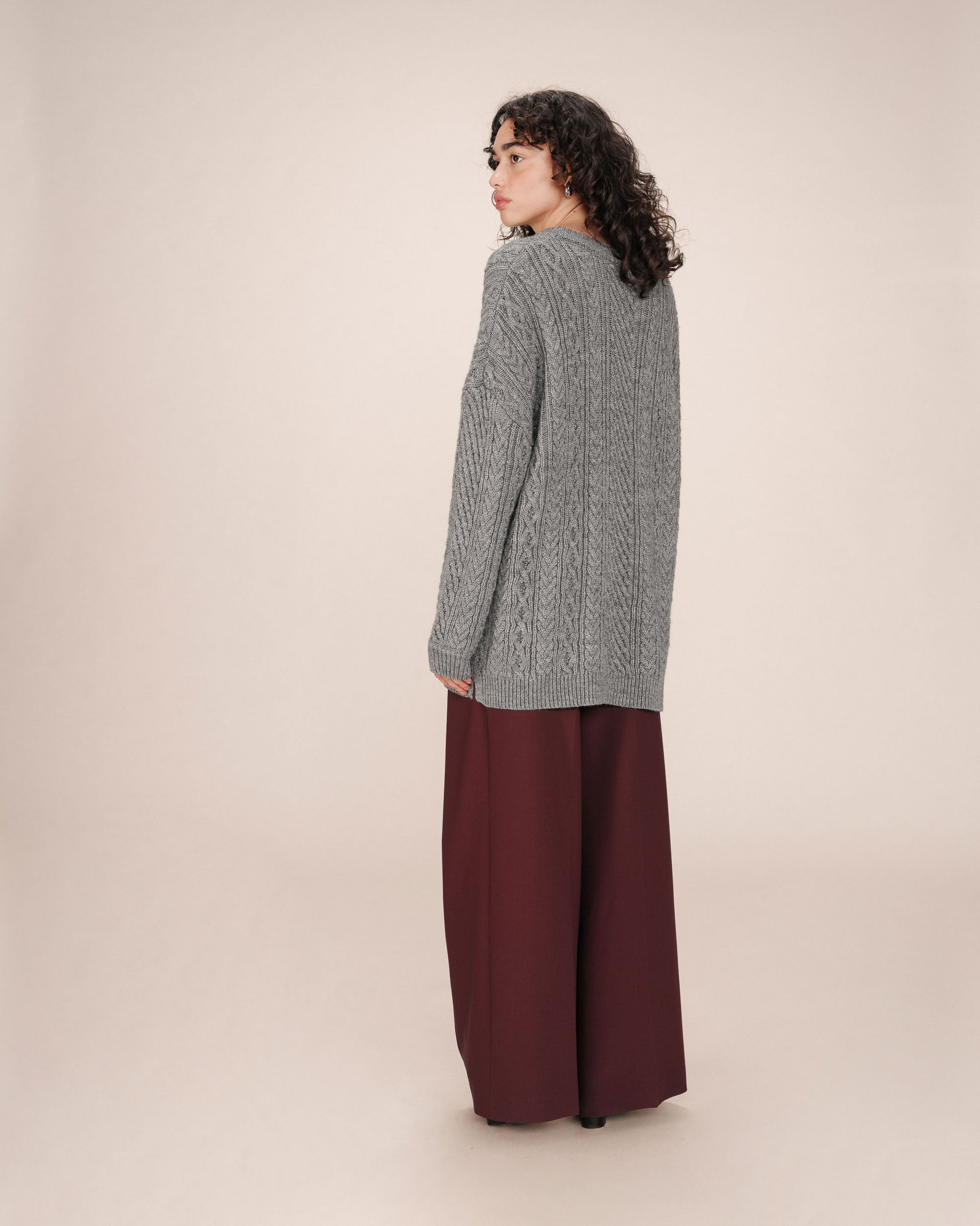 Pull Oversize Gris Saverio