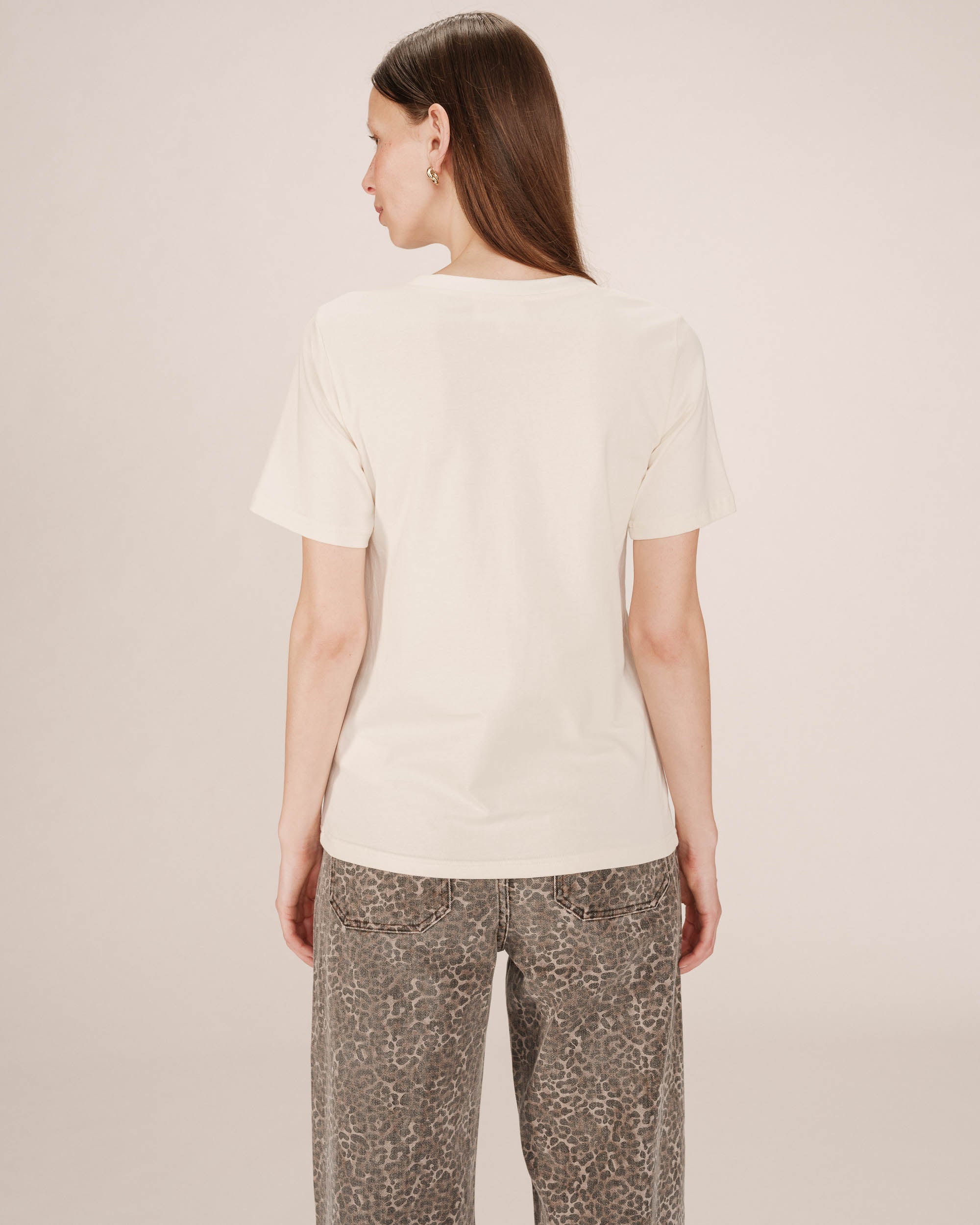 T-Shirt Imprimé Ivoire Soft
