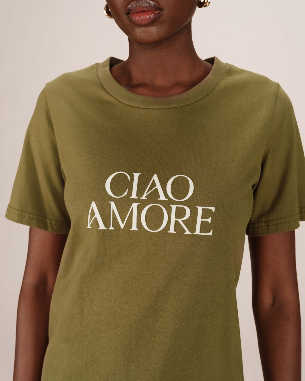 T-Shirt Imprimé Olive Soft