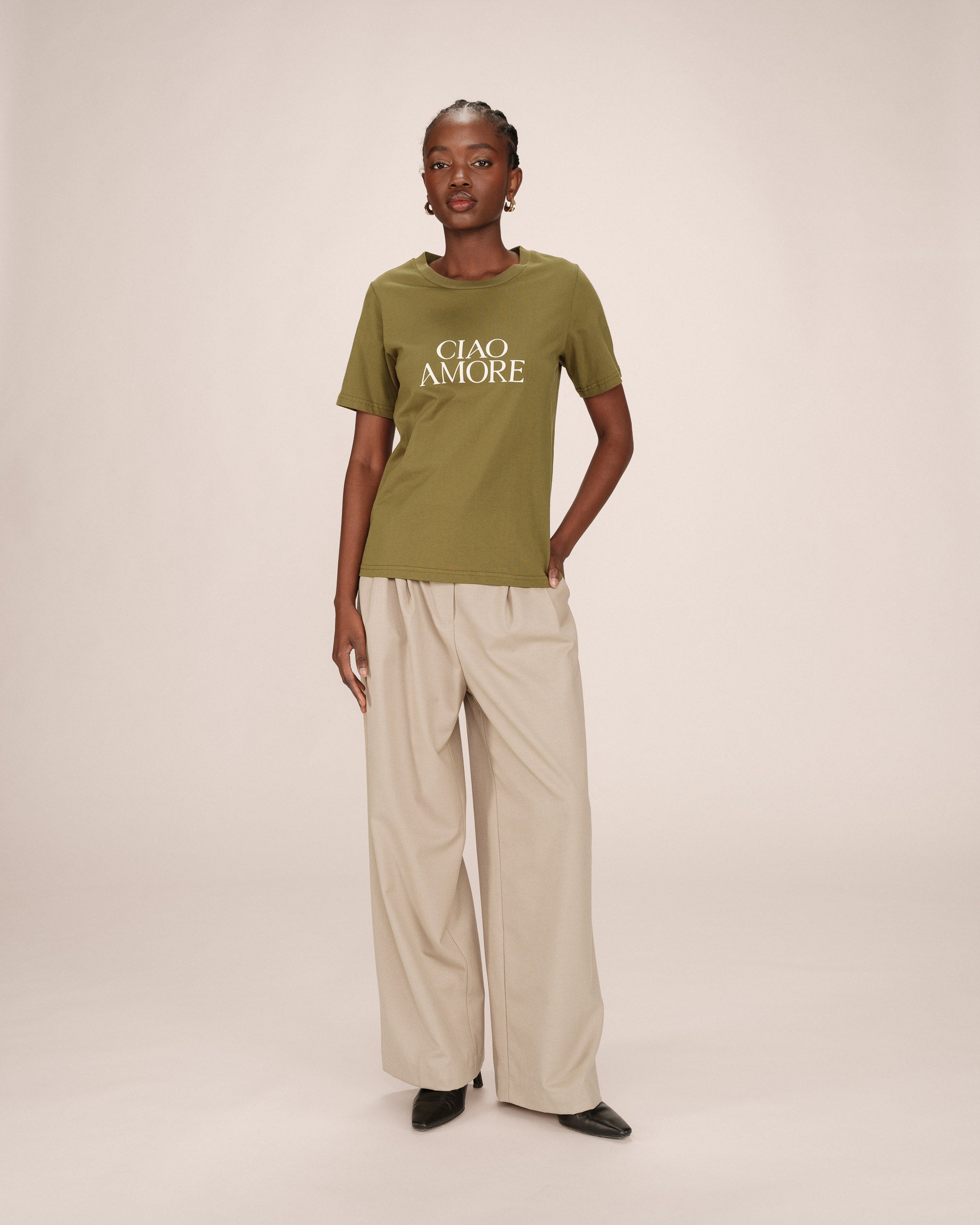 T-Shirt Imprimé Olive Soft