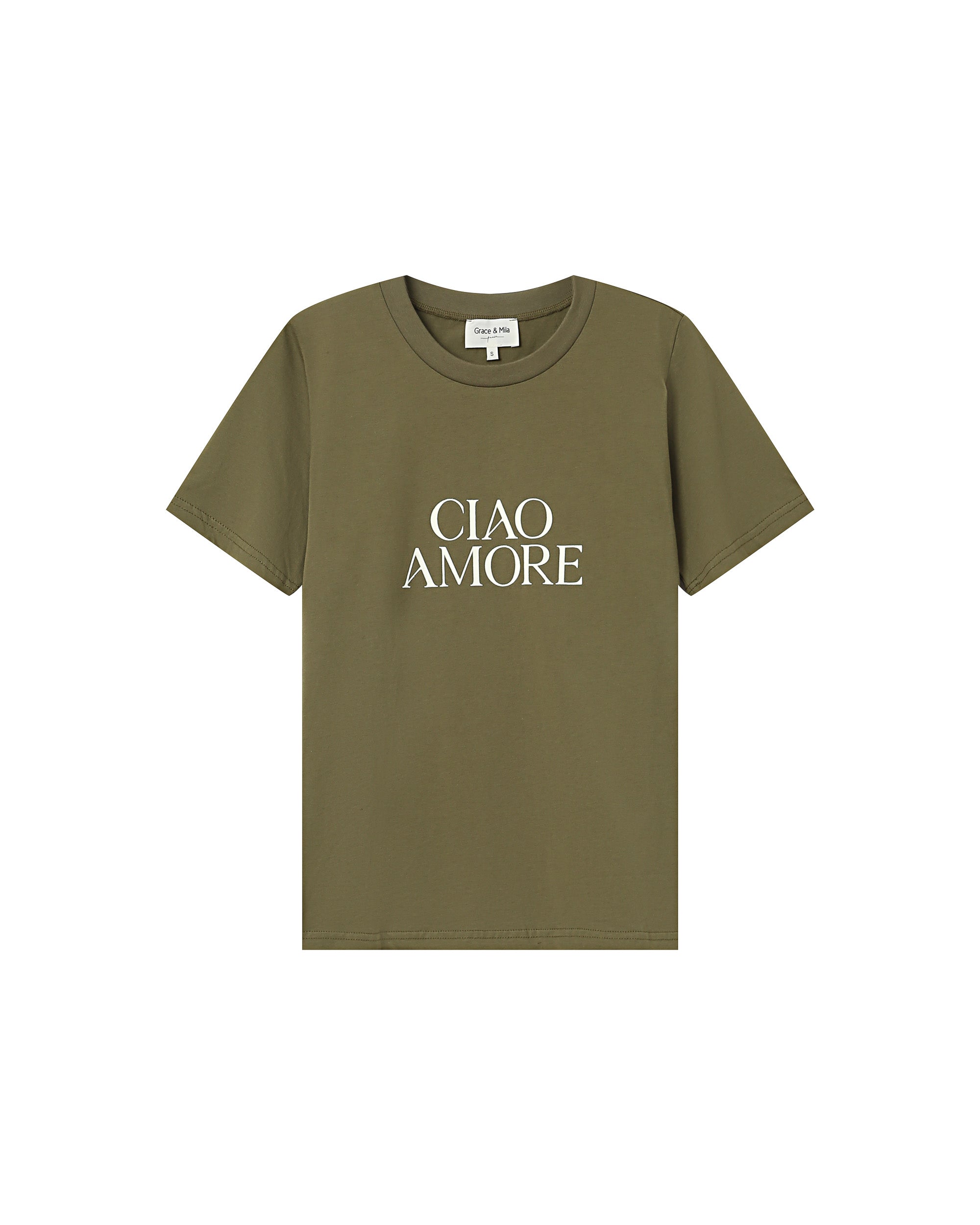 T-Shirt Imprimé Olive Soft