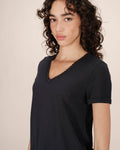 Navy V-Neck T-Shirt Space