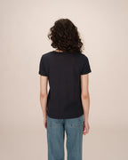 Navy V-Neck T-Shirt Space