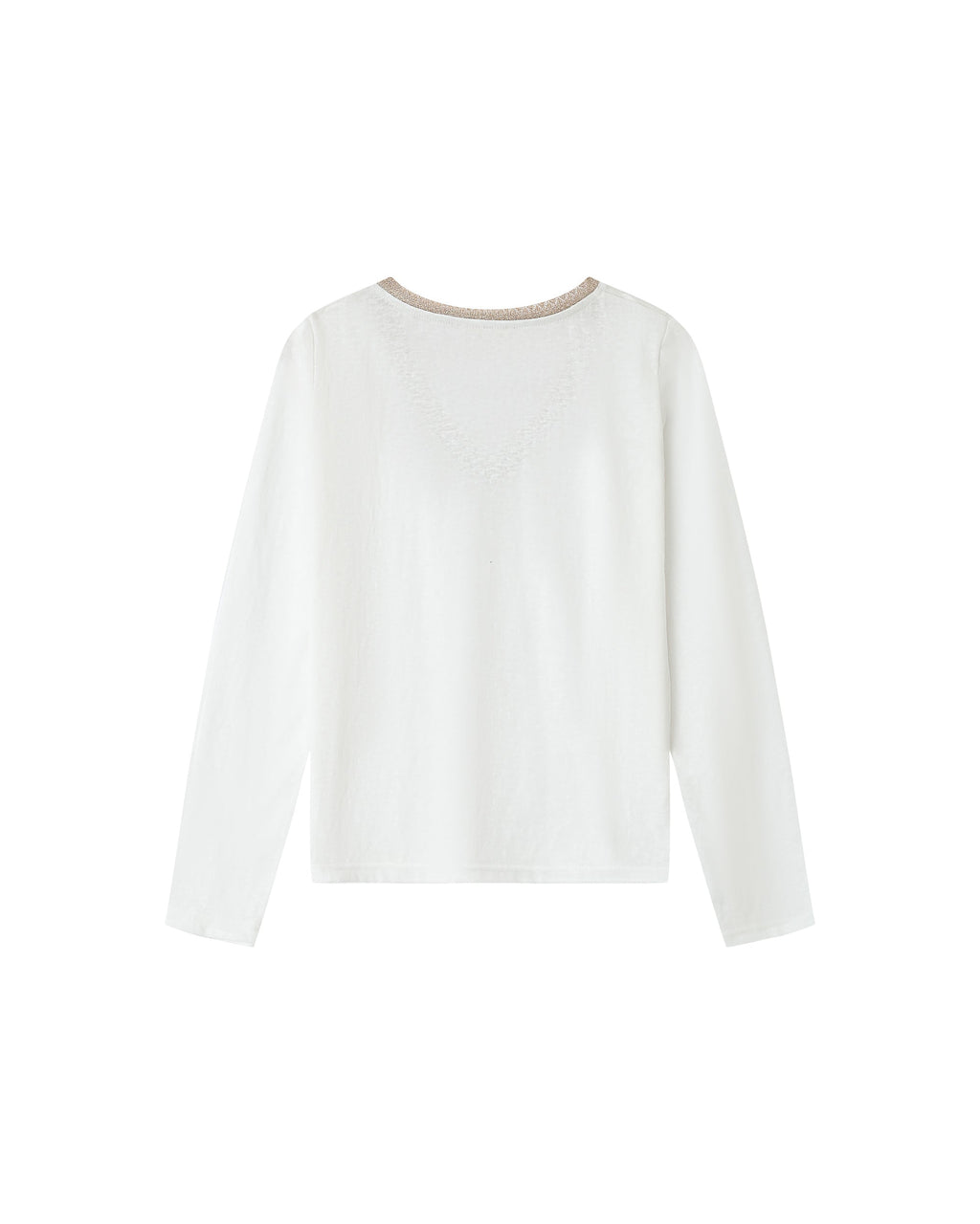 T-Shirt Col V Ivoire Selton
