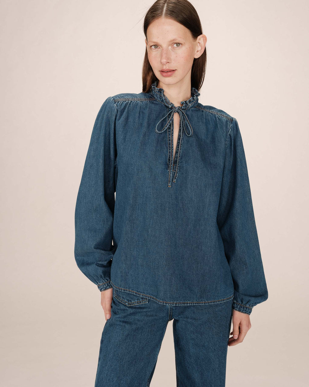 Blouse Medium Blue Salsa