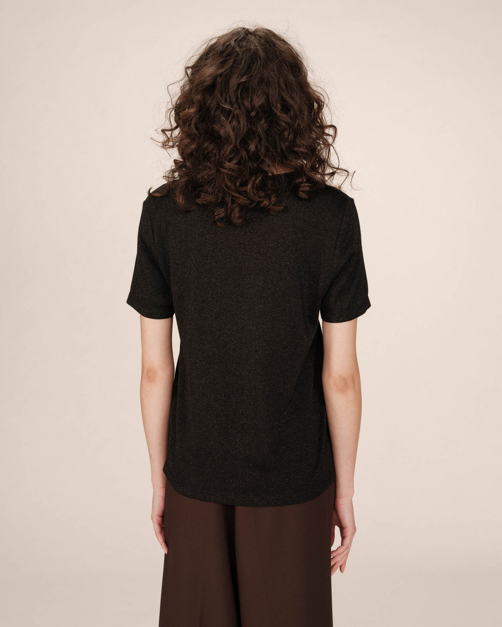 Black V-Neck T-Shirt Stardust