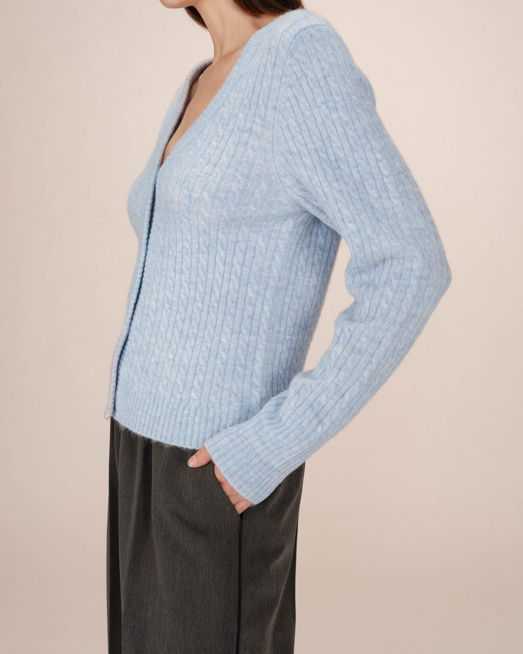 Cardigan Tricote Bleuet Samso