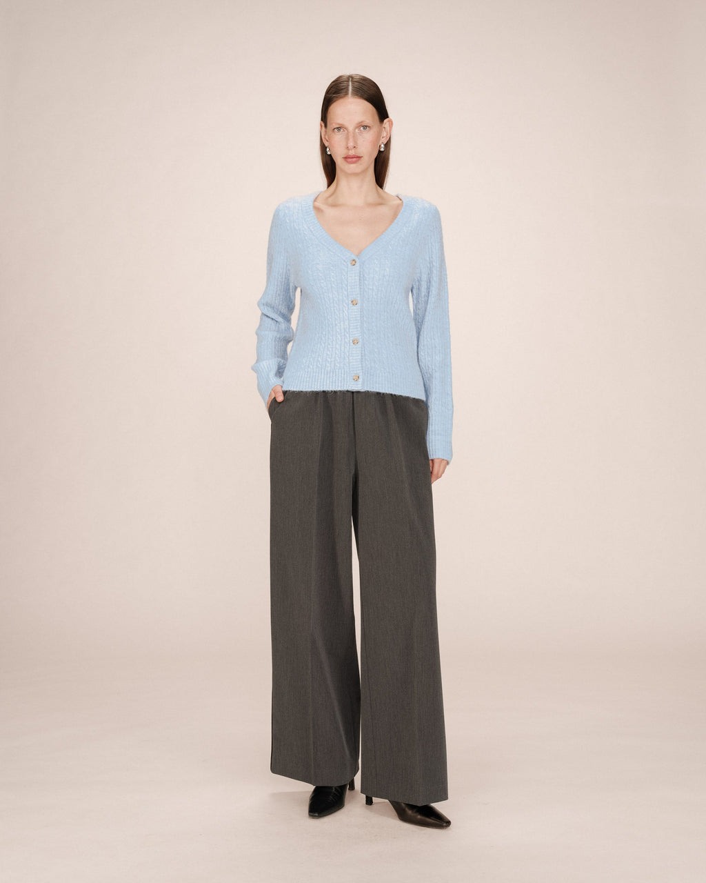 Cardigan Tricote Bleuet Samso