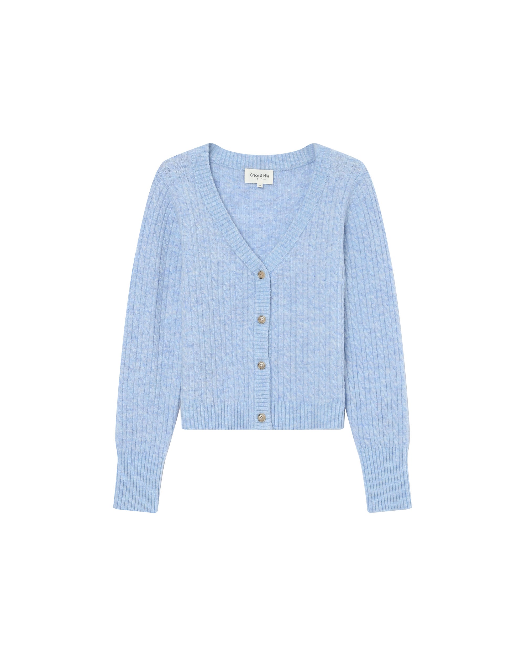 Cardigan Tricote Bleuet Samso