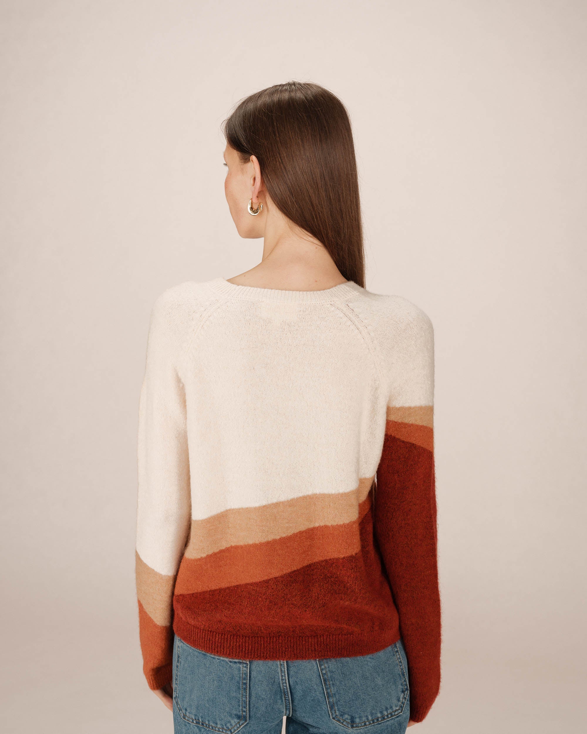 Pull À Motifs Vanille Sarandon
