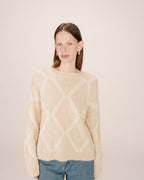 Pull À Motif Vanille Salinger