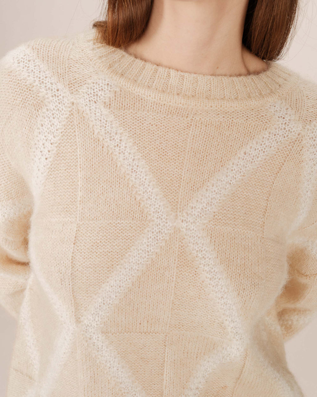 Pull À Motif Vanille Salinger