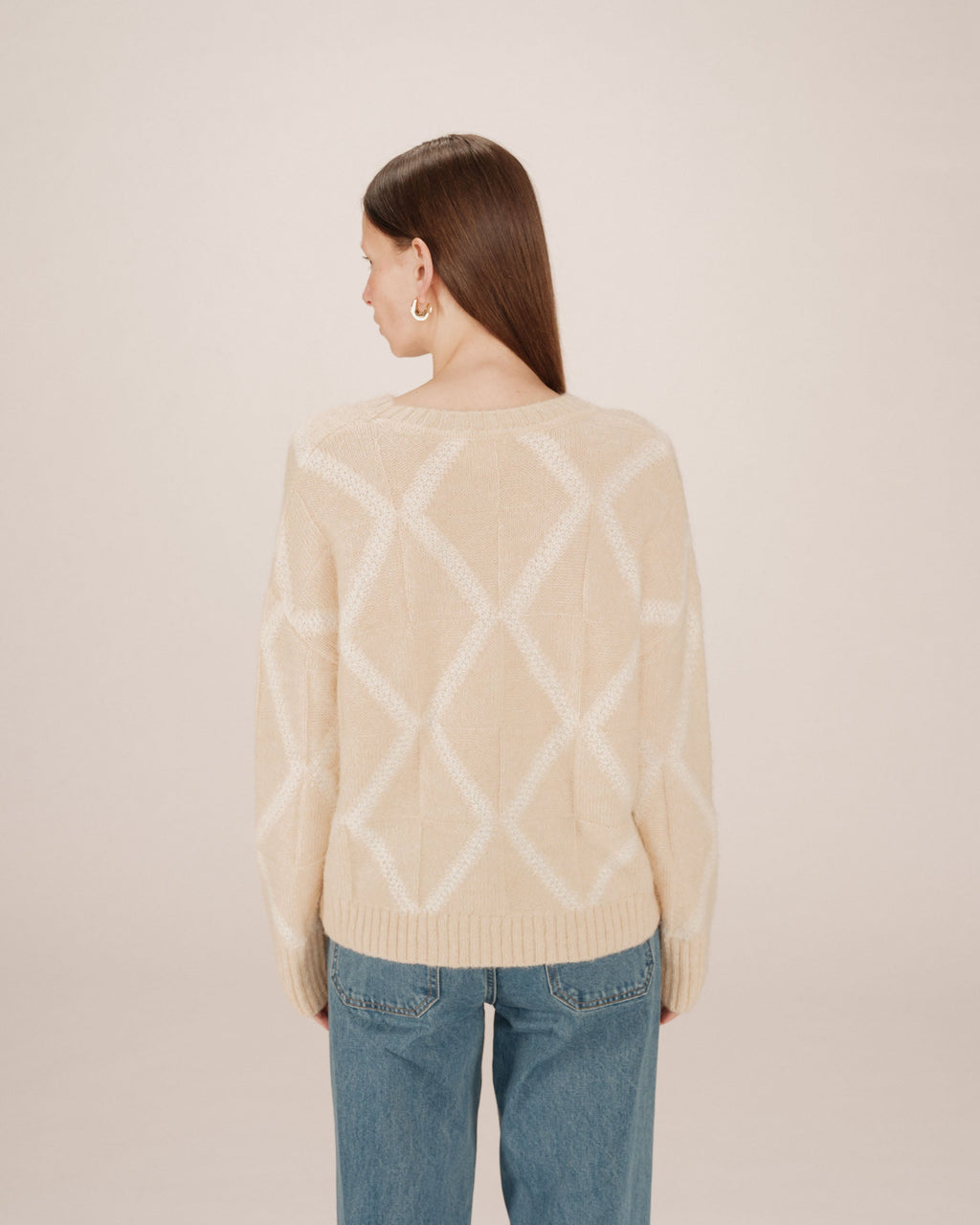 Pull À Motif Vanille Salinger