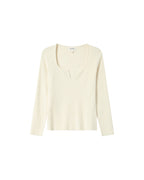 Pull Encolure Fendue Ecru Salem