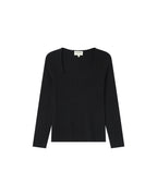 Black Slit-Neckline Jumper Salem