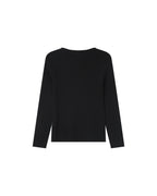 Black Slit-Neckline Jumper Salem