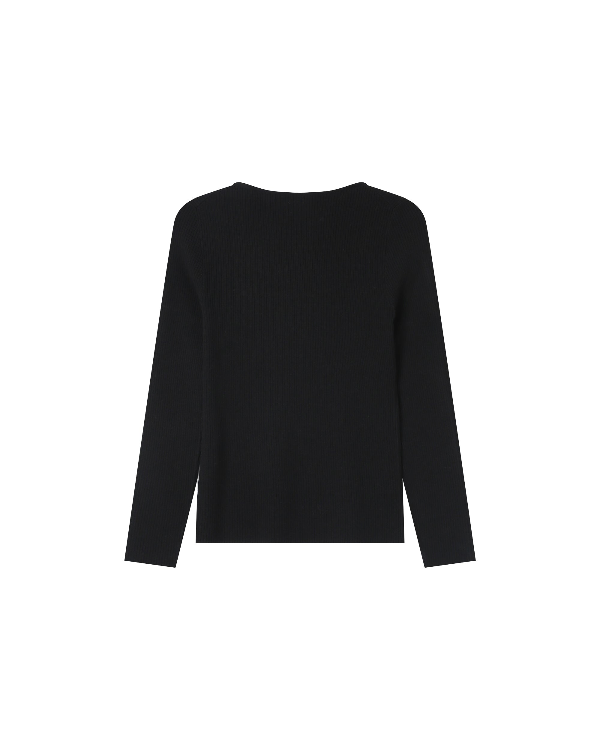 Black Slit-Neckline Jumper Salem