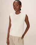 Ecru Sleeveless Jumper Say