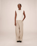 Ecru Sleeveless Jumper Say
