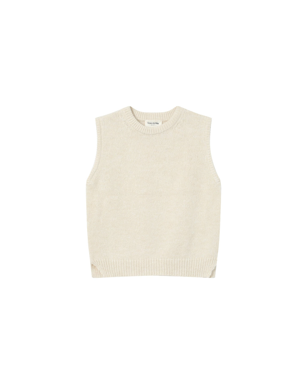 Ecru Sleeveless Jumper Say