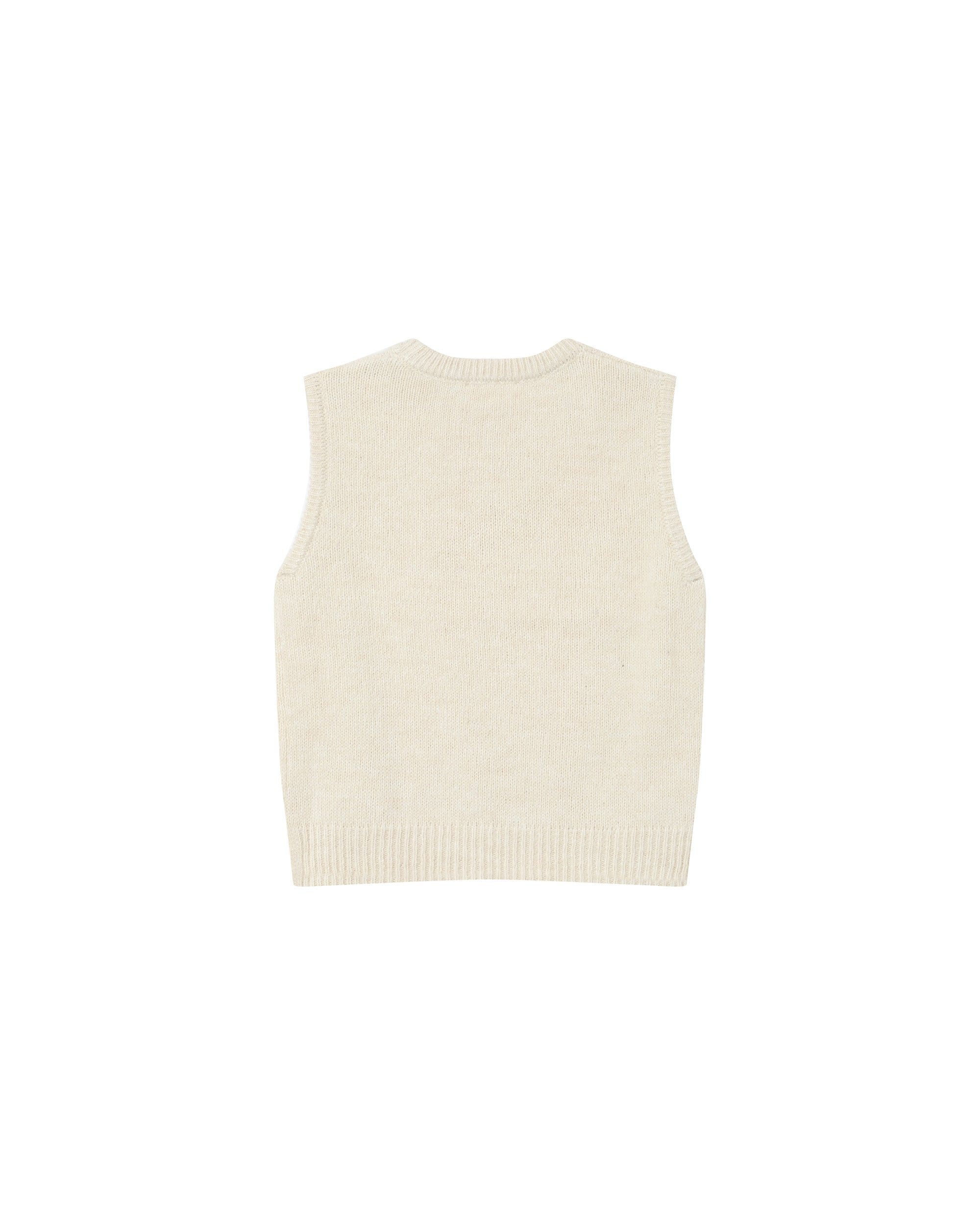 Ecru Sleeveless Jumper Say