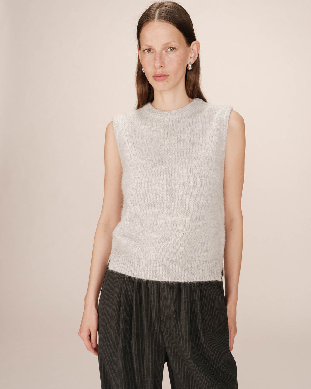 Pull Sans Manches Gris Say