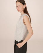 Pull Sans Manches Gris Say
