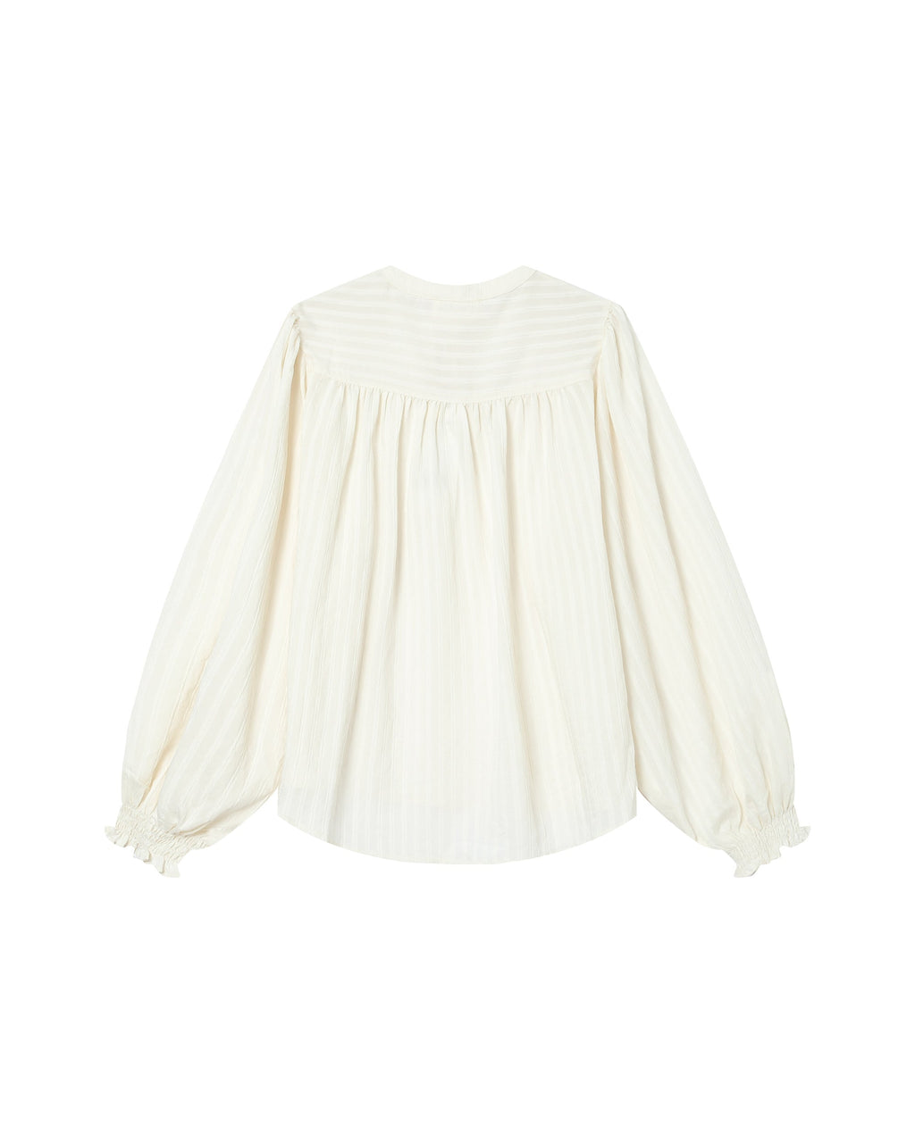 Ecru Tied Neck Blouse Serinda