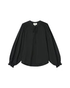 Blouse Col Noué Noir Serinda