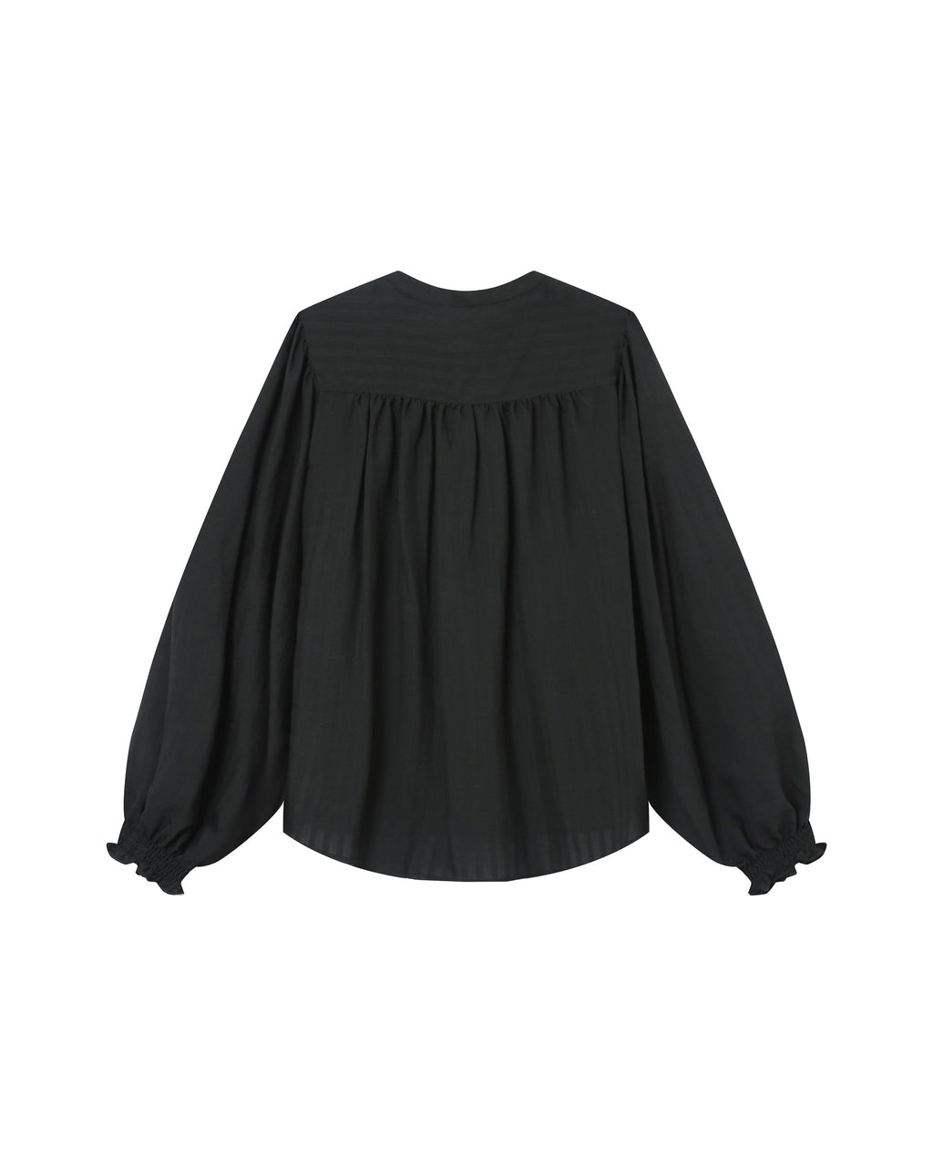 Blouse Col Noué Noir Serinda