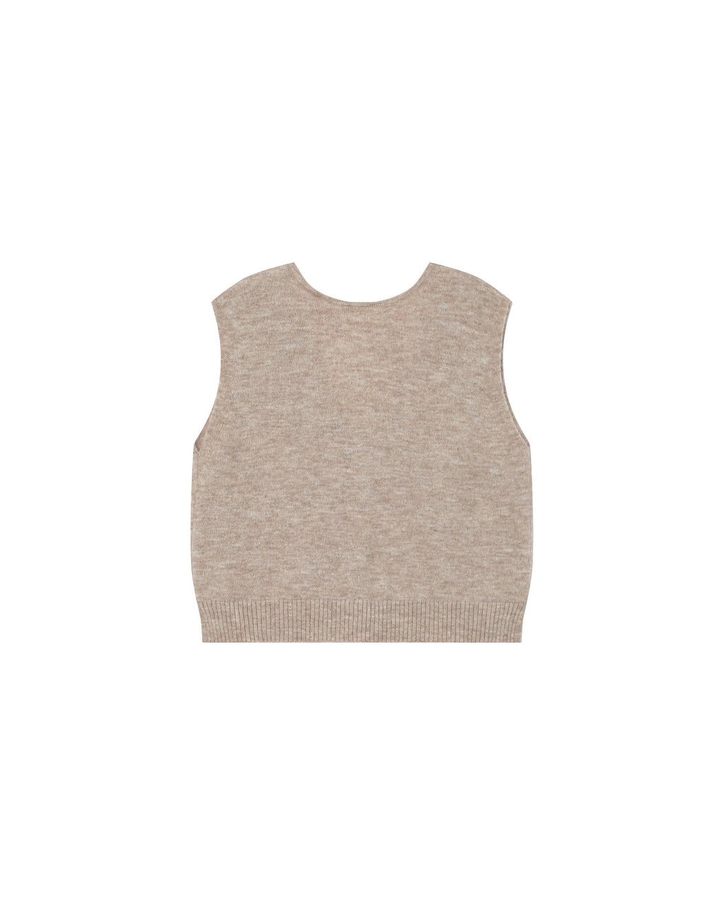 Cardigan Sans Manches Beige Santa