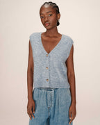 Sleeveless Cardigan Bleuet Santa