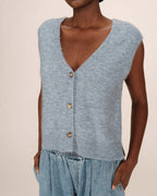Sleeveless Cardigan Bleuet Santa