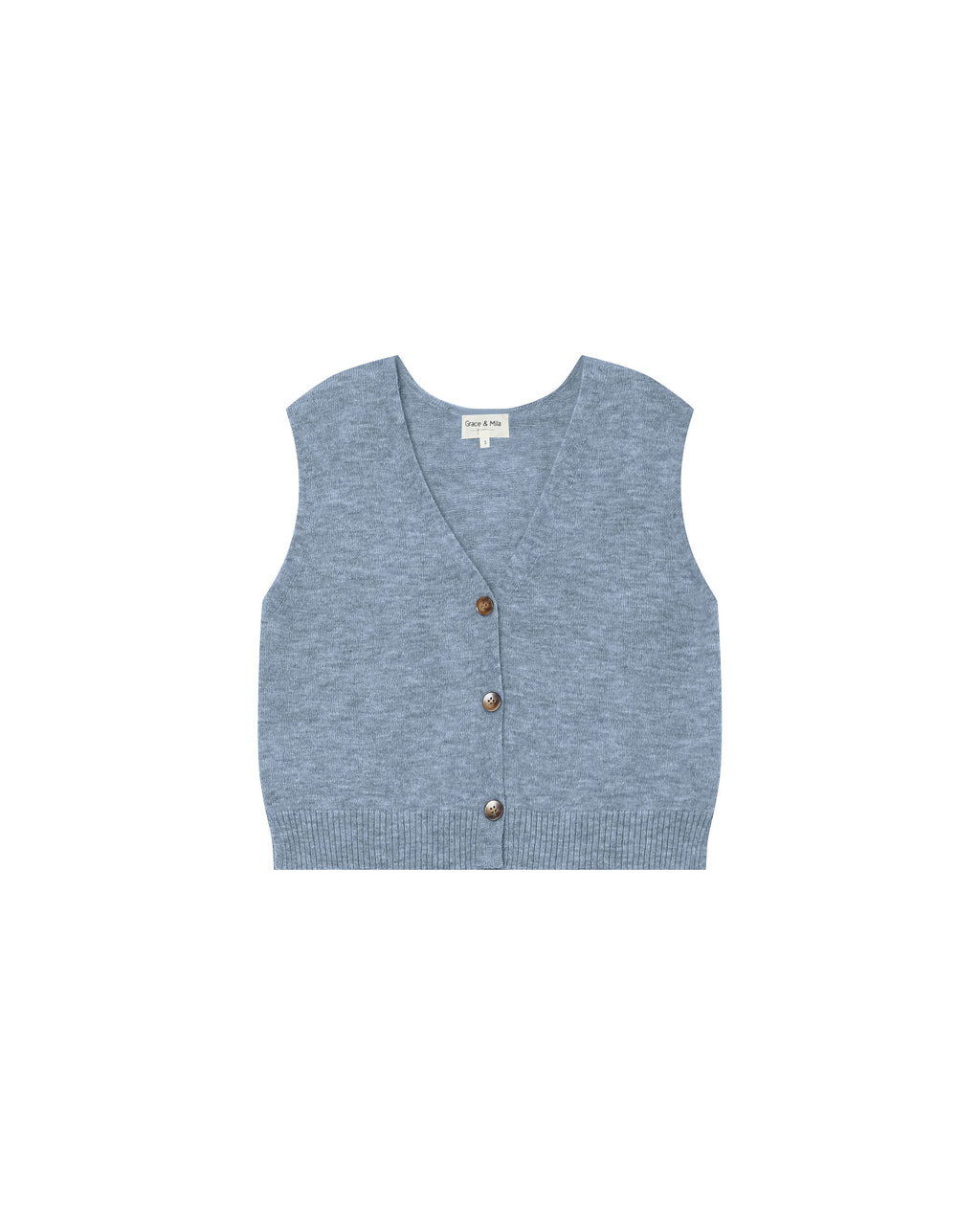 Sleeveless Cardigan Bleuet Santa