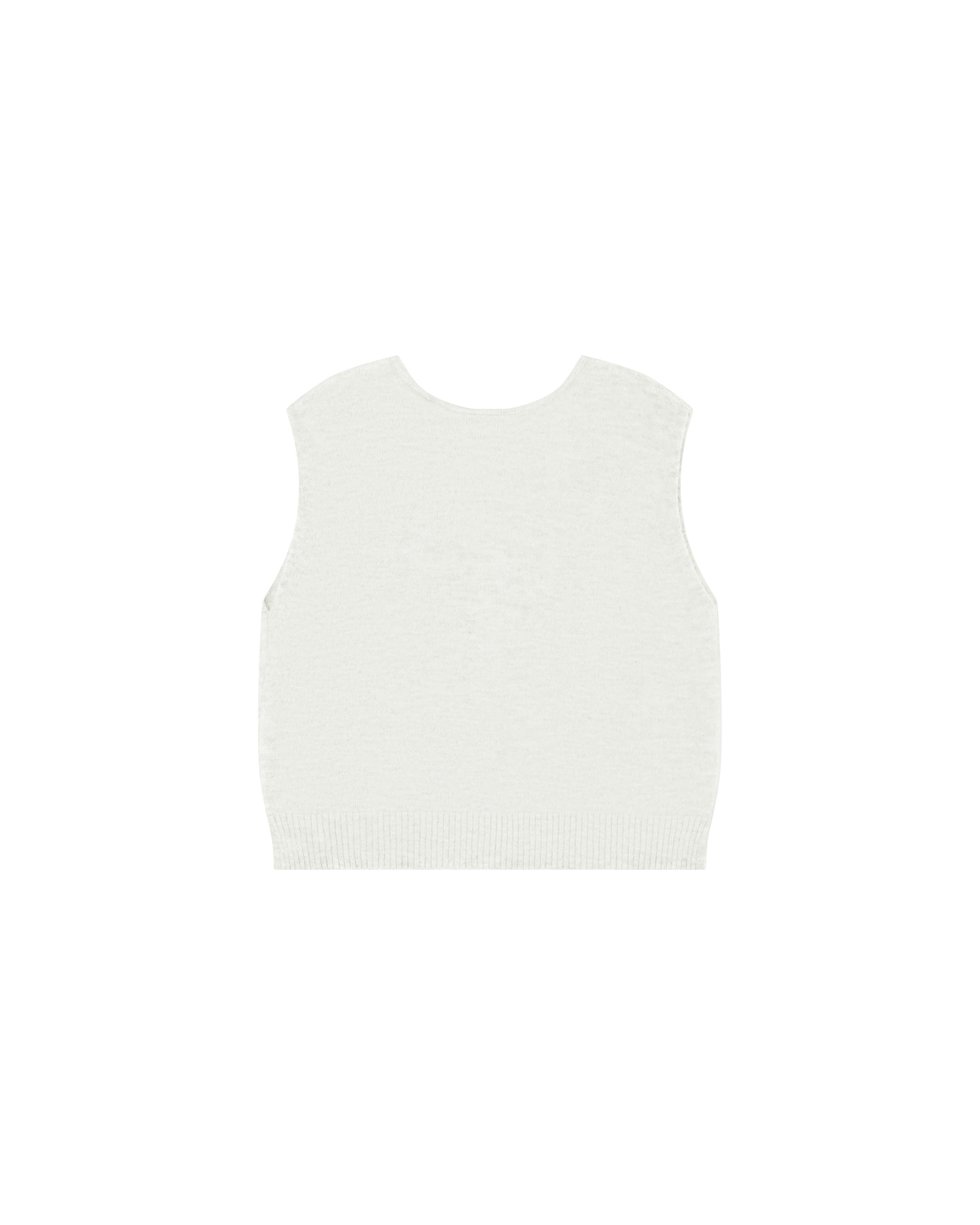 Cardigan Sans Manches Ivoire Santa