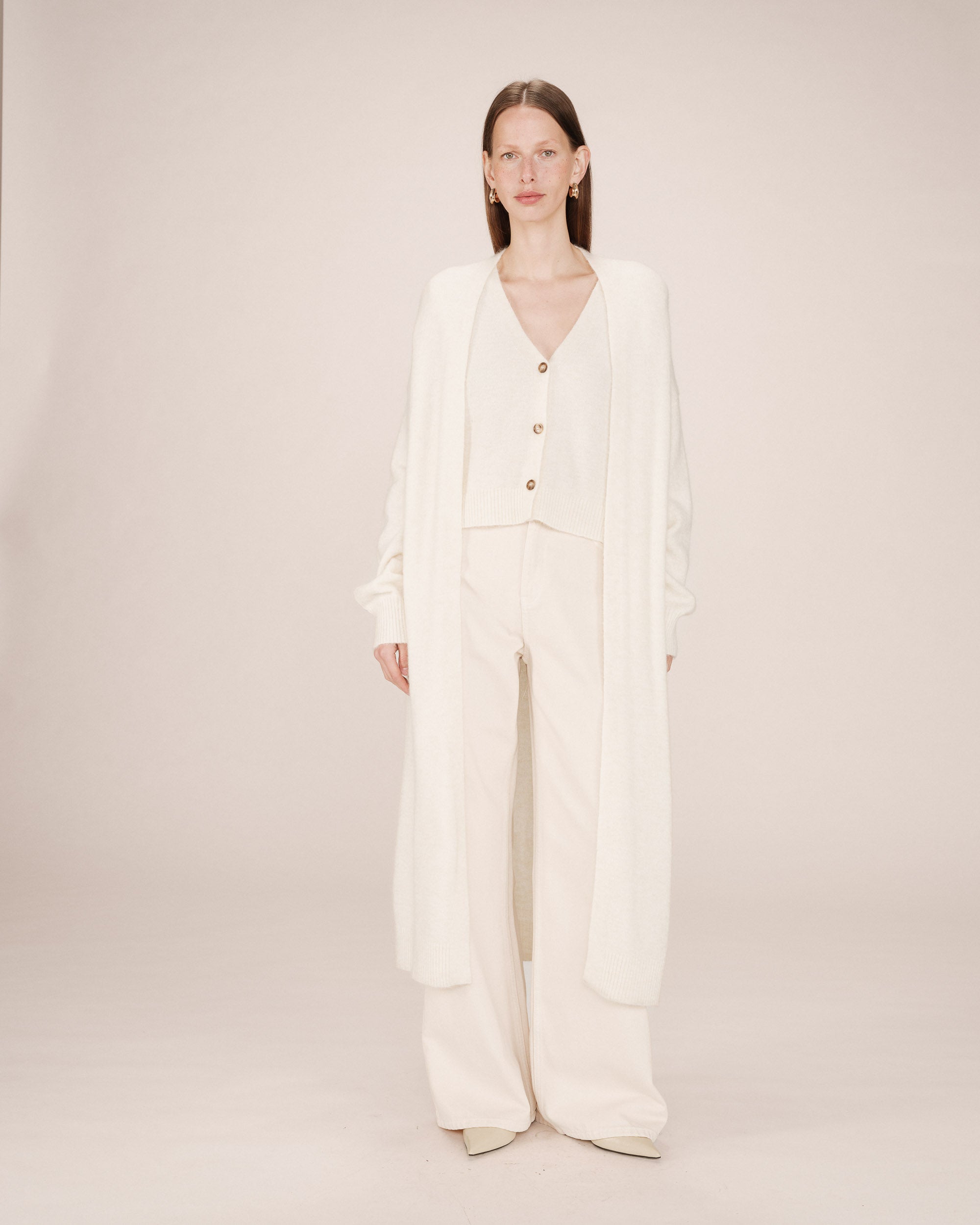 Cardigan Long Ivoire Santiago