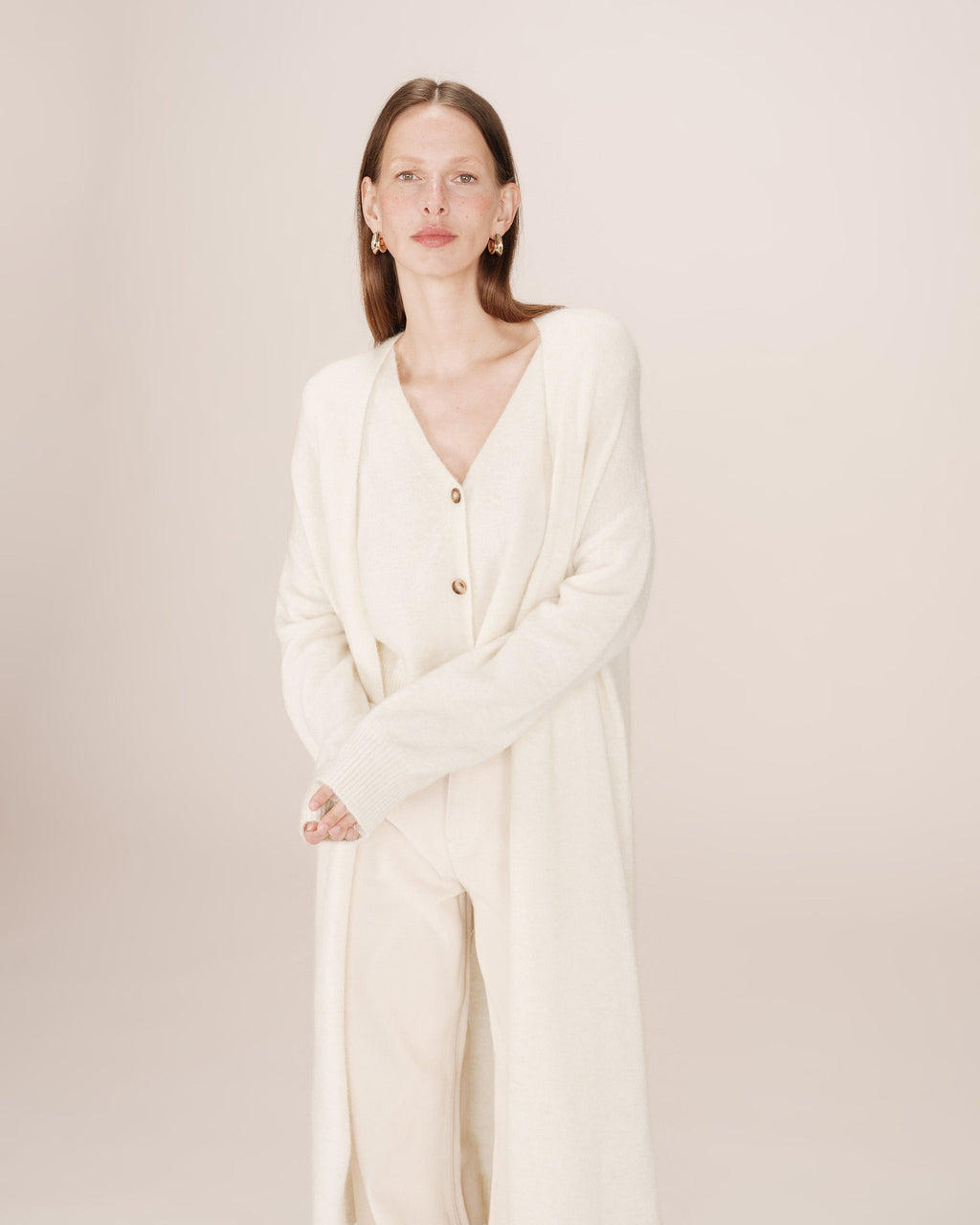 Cardigan Long Ivoire Santiago
