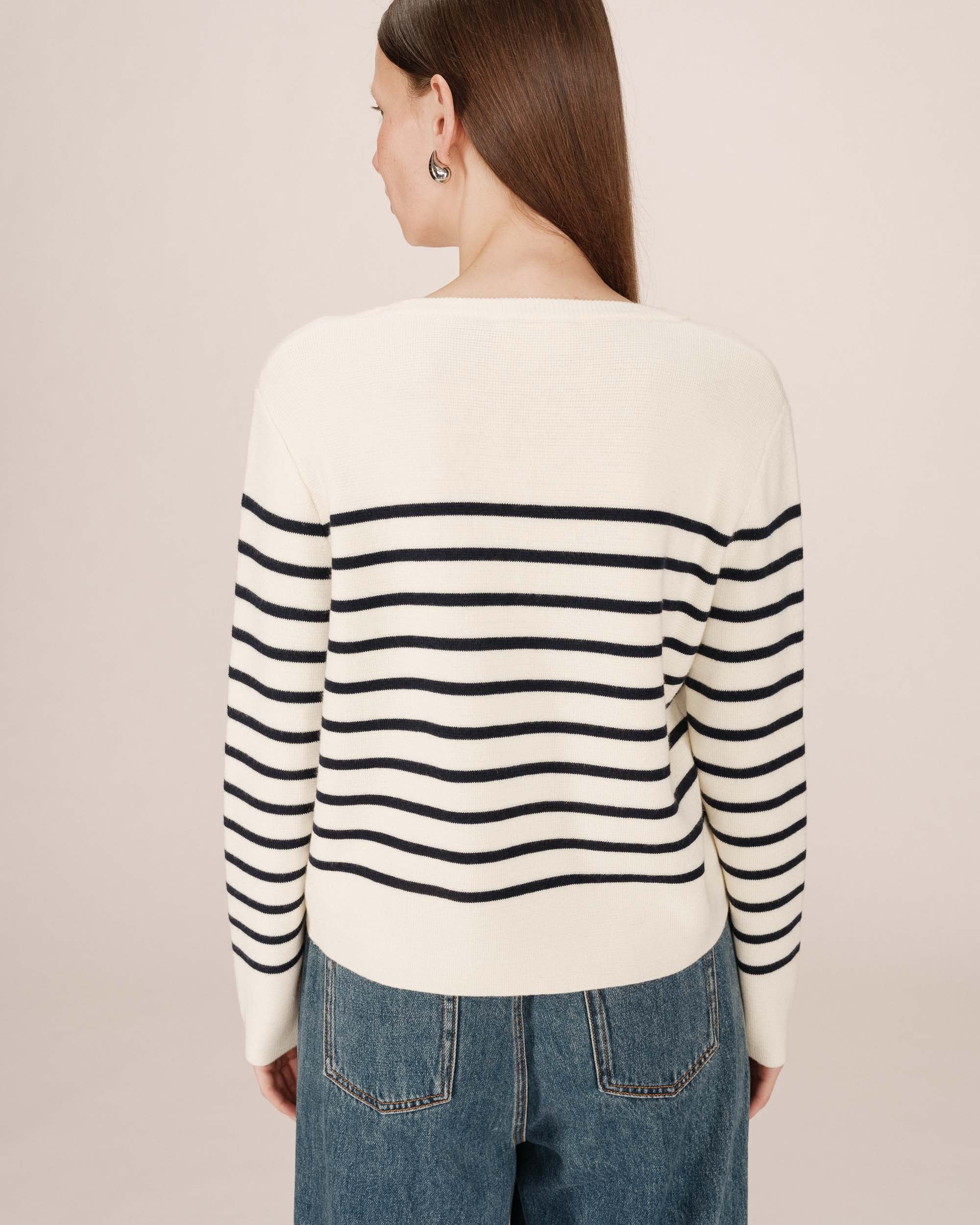 Ecru Varsity Jumper Sardaigne