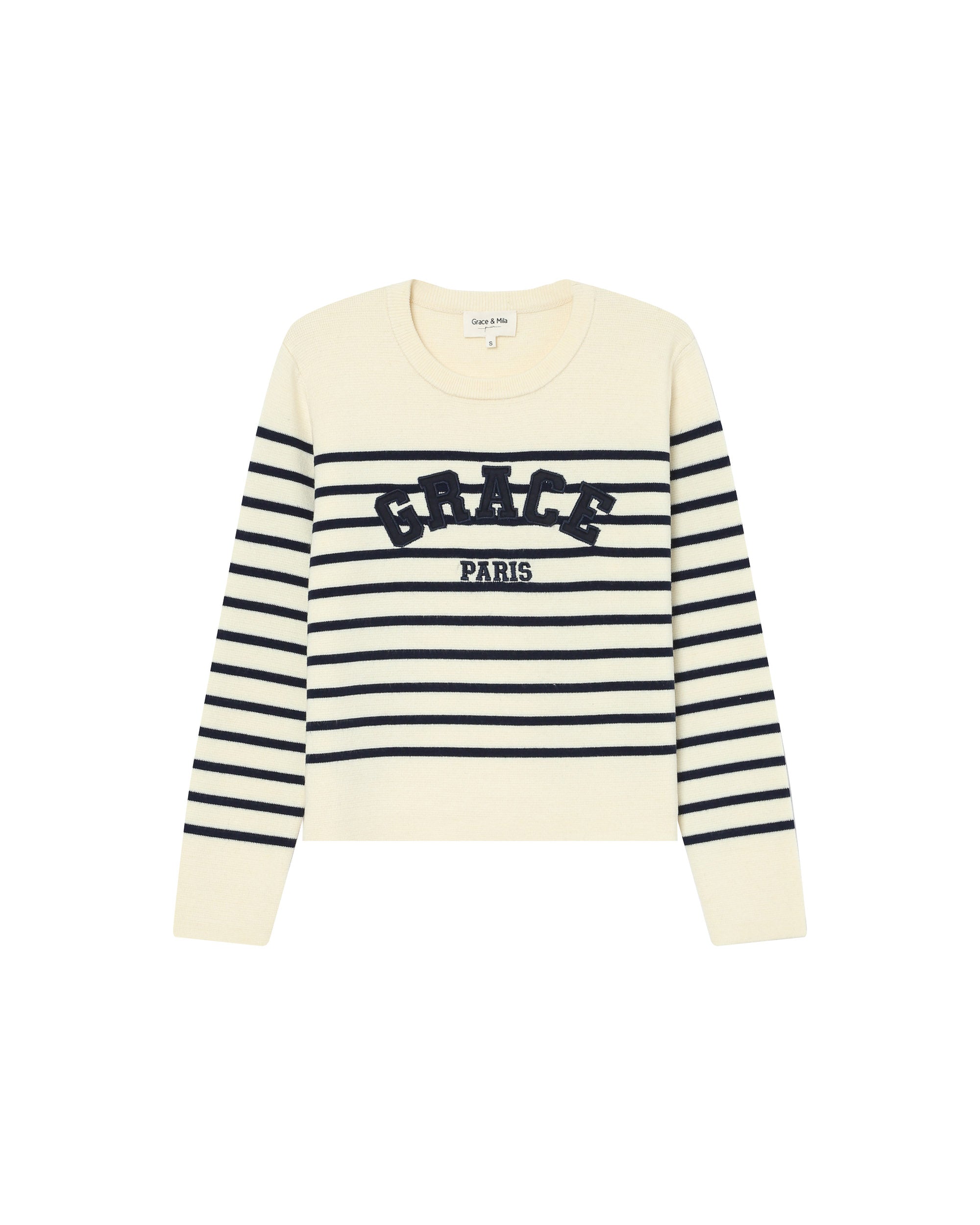 Ecru Varsity Jumper Sardaigne